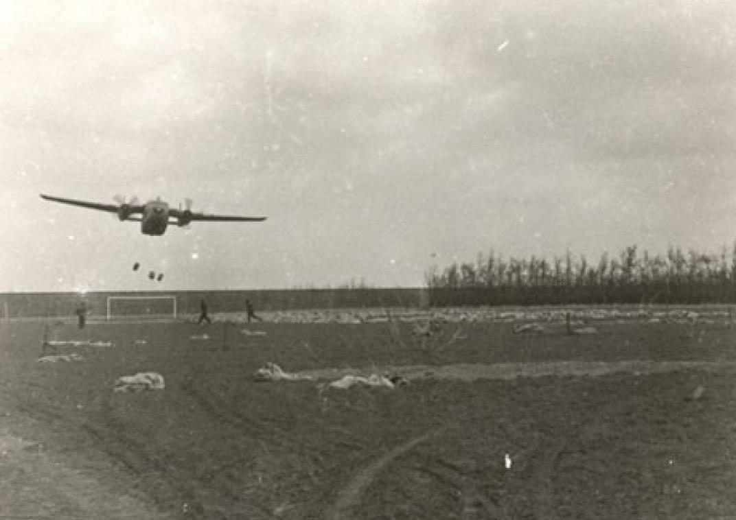 Watersnoodramp 1953, dropping Colijnsplaat