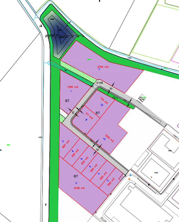 plattegrond bouwkavel