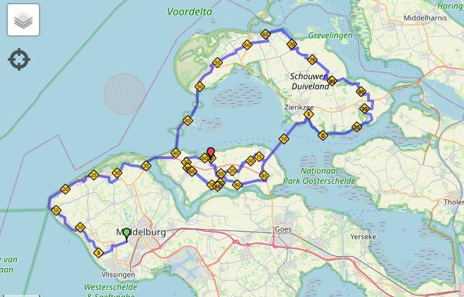 Gehele route etappe 2