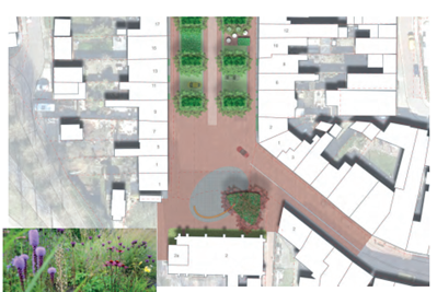 plattegrond hoofdstraat Kortgene