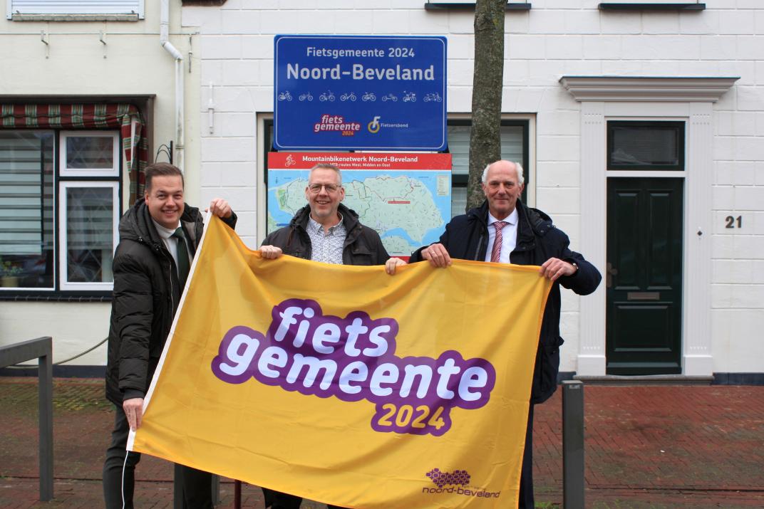 Onthulling bord fietsgemeente nummer 1