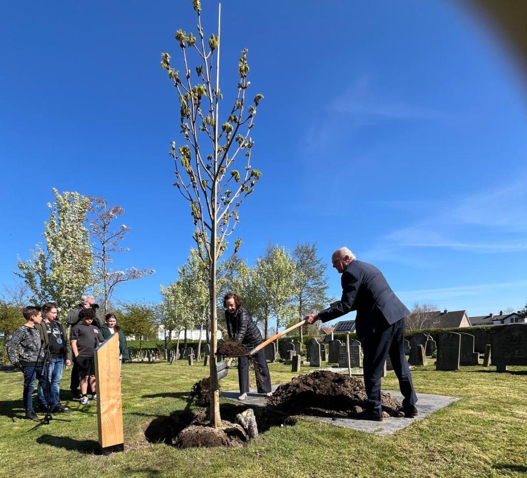 Planten van Anne Frank boom