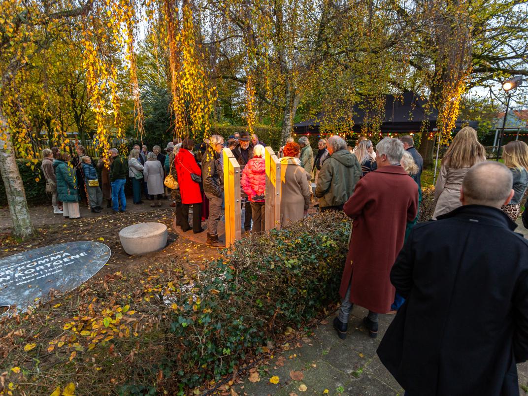 Grote opkomst voor het kunstwerk
